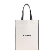 Jil Sander Neutral Tote Bag Shopper Beige, Herr