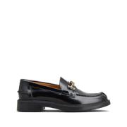 Tod's Svart Hook Loafer Skor Black, Dam