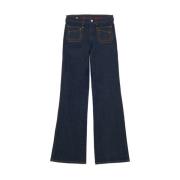 Ines De La Fressange Paris Rick Denim Navy Jeans Blue, Dam