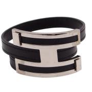 Hermès Vintage Pre-owned Laeder armband Black, Dam