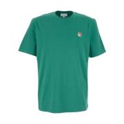 Maison Kitsuné Grön Fox Head Patch T-shirt Green, Herr