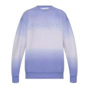 JW Anderson Sweatshirt med logotyp Purple, Dam