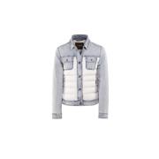 Moorer Quiltad Denimjacka Blue, Dam