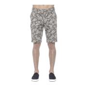 PT Torino Herr Bermuda Shorts i mönstrat tyg Multicolor, Herr