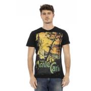 Trussardi Kortärmad Rund Hals T-shirt Black, Herr