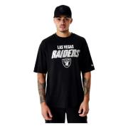 New Era Svart Raiders Script Grafisk Tee Black, Herr