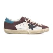 Golden Goose Svarta Läder Super Star Sneakers Multicolor, Herr