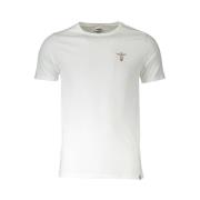 Aeronautica Militare Bomull Crew Neck Logo T-Shirt White, Herr