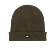 A.p.c. Höst Bonnet Hat Green, Dam