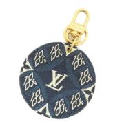 Louis Vuitton Vintage Pre-owned Canvas nyckelhllare Blue, Dam