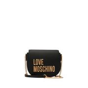 Moschino Svart Axelväska Elegant Stilfull Black, Dam