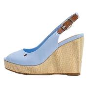 Tommy Hilfiger Iconic Elena Slingback klack sandaler Blue, Dam