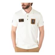 Aeronautica Militare Kortärmad Polotröja White, Herr