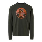 North Sails Långärmad T-shirt Green, Herr