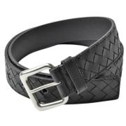 Bottega Veneta Vintage Pre-owned Laeder skrp Black, Herr