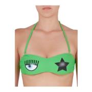 Chiara Ferragni Collection Stilren Bikini Topp Green, Dam