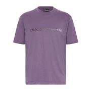 Emporio Armani Kortärmad T-shirt Purple, Herr