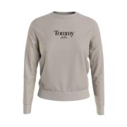 Tommy Jeans Rundhalsad sweatshirt Beige, Dam