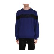 Costume National Rundhalsad T-shirt Blue, Herr