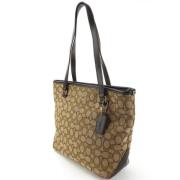 Coach Pre-owned Pre-owned Canvas totevskor Beige, Dam