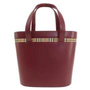 Burberry Vintage Pre-owned Laeder handvskor Red, Dam