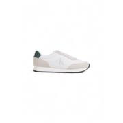 Calvin Klein Ikoniska Retro Runner Skor Kollektion White, Herr