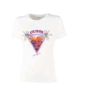 Guess Kortärmad T-Shirt White, Dam