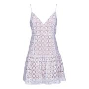 Michael Kors Pinaforemetal Day Dress White, Dam