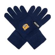 Moschino Handskar med logotyp Blue, Unisex