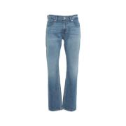 7 For All Mankind Blå Jeans The Straight Underline Blue, Herr