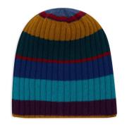 Gallo Randig Blå Beanie Mössa Multicolor, Unisex