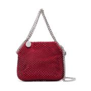 Stella McCartney Röd Kristallprydd Whipstitch Väska Red, Dam