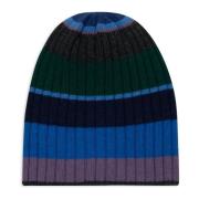 Gallo Randig Blå Beanie Mössa Multicolor, Unisex