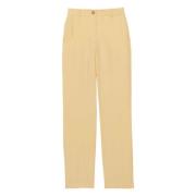 Ines De La Fressange Paris Straight-Leg Citron Linnebyxor Yellow, Dam