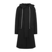 Rick Owens Svart Kappa Aw24 Stiligt Herrmode Black, Herr