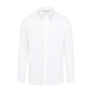 Valentino Vita Skjortor för Män Aw24 White, Herr