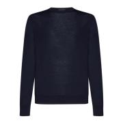 Piacenza 1733 Stiliga Sweaters i Vit/Blå Blue, Herr