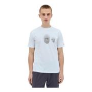 Affxwrks Grafiskt Tryck Bomull Jersey T-shirt White, Herr