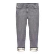 Fiorella Rubino Paljettkantad Skinny Jeans Gray, Dam