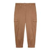 Fiorella Rubino Lyocell Cargo Byxor Brown, Dam