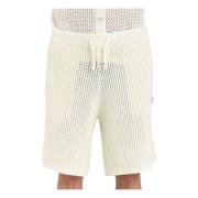 Garment Workshop Kräm Perforerade Shorts Beige, Herr