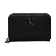 Calvin Klein Jeans Dragkedja Plånbok Black, Dam