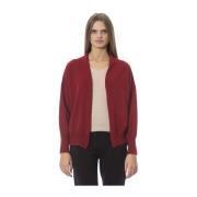 Baldinini Trendig Cardigan med Metall Monogram Red, Dam