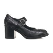 Curiosite Svarta Pumps Skor Aw24 Black, Dam