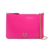 Pinko Fuchsia Love Birds Crossbody Väska Pink, Dam