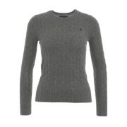 Ralph Lauren Grå Stickat Aw24 Handtvätt Gray, Dam