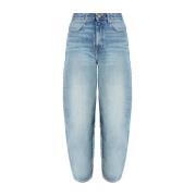 Ganni Klar Blå Denim Jeans Blue, Dam