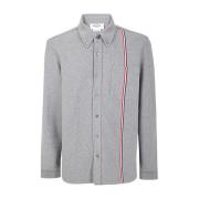 Thom Browne Dubbelstickad Skjortjacka Stripe Gray, Herr