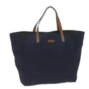 Gucci Vintage Pre-owned Canvas totevskor Blue, Dam