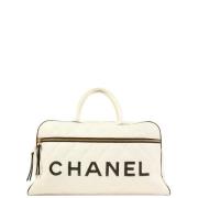 Chanel Vintage Pre-owned Tyg chanel-vskor Beige, Dam